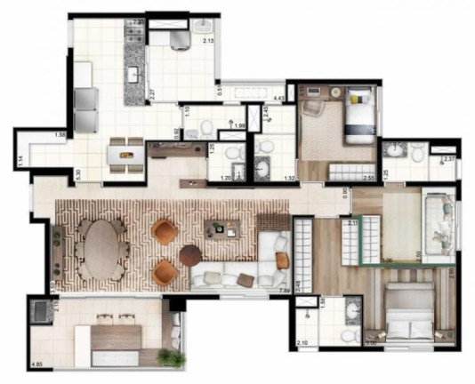 Imagem Imóvel com 2 Quartos à Venda, 69 m² em Morumbi - São Paulo Imagem Imóvel com 2 Quartos à Venda, 69 m² em Morumbi - São Paulo