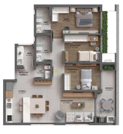 Imagem Apartamento com 2 Quartos à Venda, 77 m² em Cacupé - Florianópolis