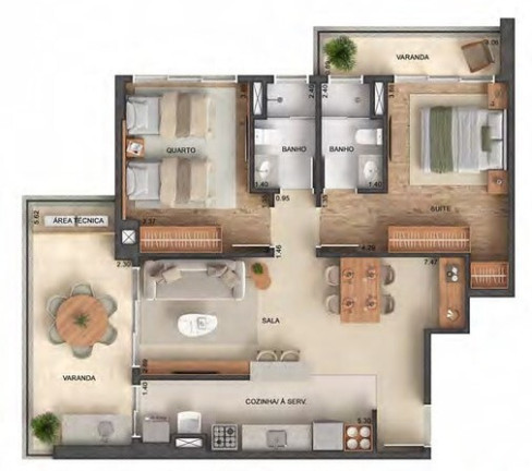 Imagem Apartamento com 2 Quartos à Venda, 90 m² em Barra Da Tijuca - Rio De Janeiro