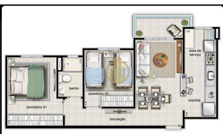 Imagem Apartamento com 2 Quartos à Venda, 56 m² em Parque São Sebastião - Ribeirão Preto Imagem Apartamento com 2 Quartos à Venda, 56 m² em Parque São Sebastião - Ribeirão Preto
