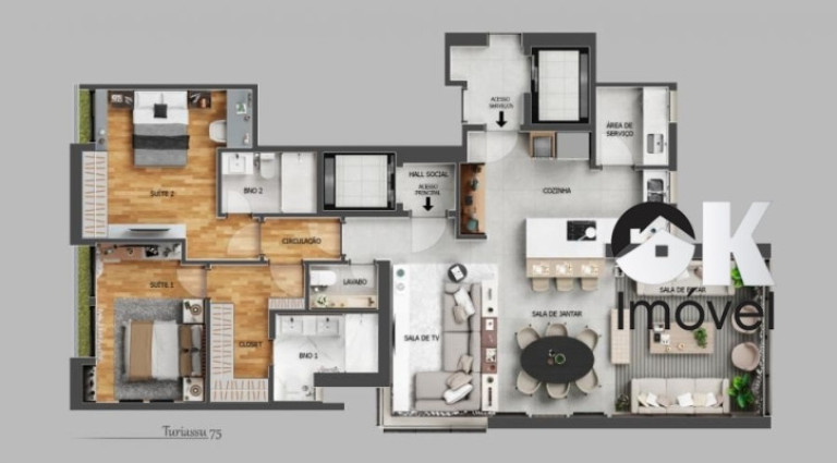 Imagem Apartamento com 2 Quartos à Venda, 120 m² em Perdizes - São Paulo