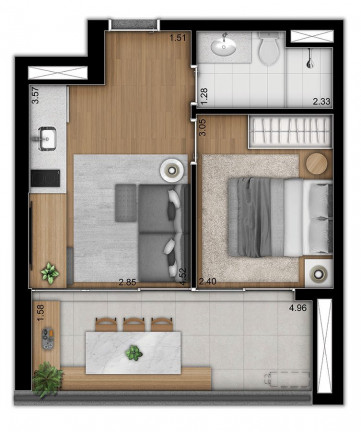 Imagem Apartamento com 2 Quartos à Venda, 64 m² em Vila Monte Alegre - São Paulo