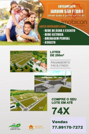 Terreno à Venda, 250 m² em São Pedro - Vitória Da Conquista