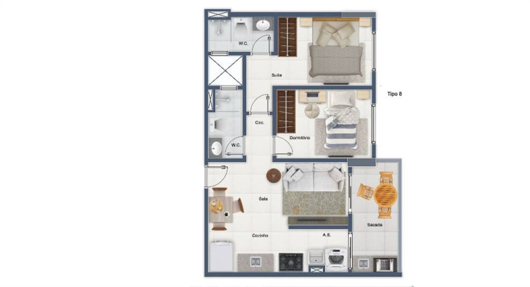 Imagem Apartamento com 2 Quartos à Venda, 57 m² em Forte - Praia Grande Imagem Apartamento com 2 Quartos à Venda, 57 m² em Forte - Praia Grande