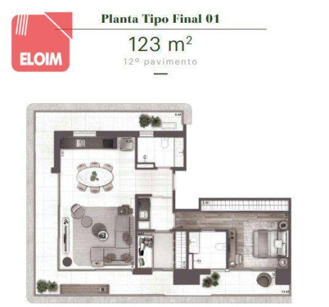 Imagem Apartamento com 1 Quarto à Venda, 123 m² em Higienópolis - São Paulo Imagem Apartamento com 1 Quarto à Venda, 123 m² em Higienópolis - São Paulo