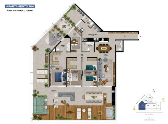Imagem Apartamento com 3 Quartos à Venda, 137 m² em Barra Da Tijuca - Rio De Janeiro
