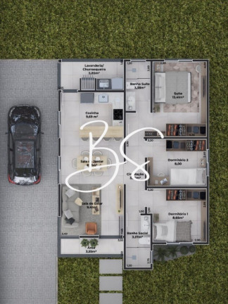 Imagem Casa com 3 Quartos à Venda, 86 m² em Santa Rosa - Taquara