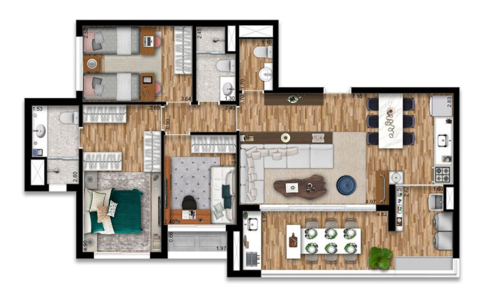 Imagem Apartamento com 3 Quartos à Venda, 99 m² em Vila Andrade - São Paulo Imagem Apartamento com 3 Quartos à Venda, 99 m² em Vila Andrade - São Paulo