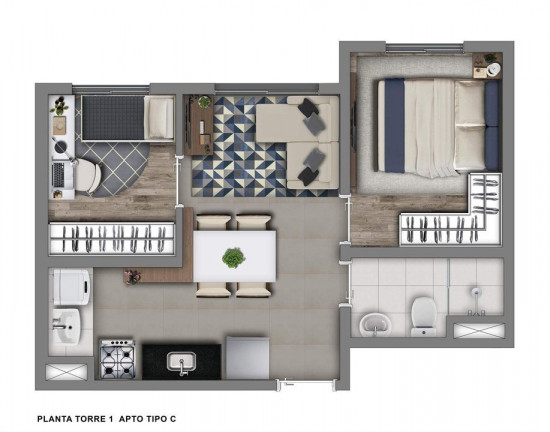 Imagem Apartamento com 2 Quartos à Venda, 33 m² em Santo Amaro - São Paulo Imagem Apartamento com 2 Quartos à Venda, 33 m² em Santo Amaro - São Paulo