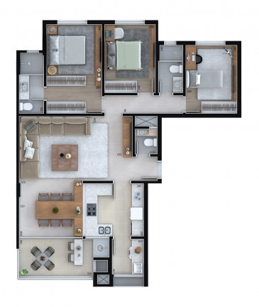 Imagem Apartamento com 3 Quartos à Venda, 102 m² em Alto Da Rua Xv - Curitiba Imagem Apartamento com 3 Quartos à Venda, 102 m² em Alto Da Rua Xv - Curitiba