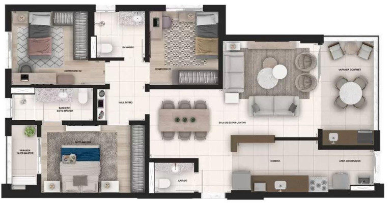 Imagem Apartamento com 2 Quartos à Venda, 82 m² em Edifício épico Planeta - Sorocaba