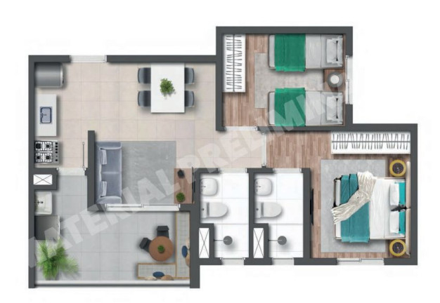 Apartamento com 2 Quartos à Venda, 47 m² em Santana - São Paulo