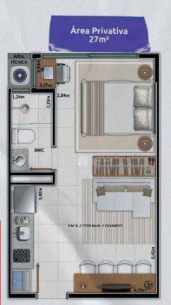 Imagem Studio com 1 Quarto à Venda,  em Jóquei - Teresina
