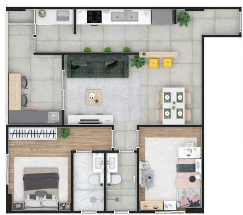 Imagem Apartamento com 2 Quartos à Venda, 67 m² em Guilhermina - Praia Grande
