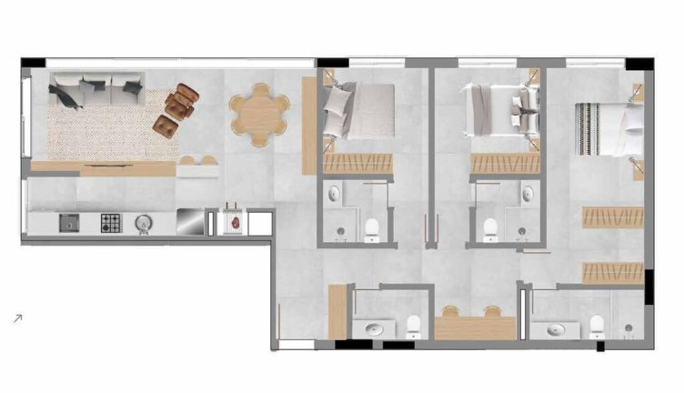Imagem Apartamento com 3 Quartos à Venda, 86 m² em Capão Da Canoa - Capão Da Canoa