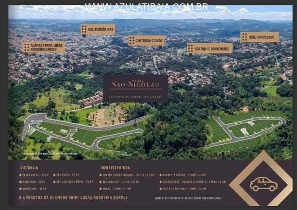 Imagem Terreno à Venda, 401 m² em Jardim Sao Nicolau - Atibaia