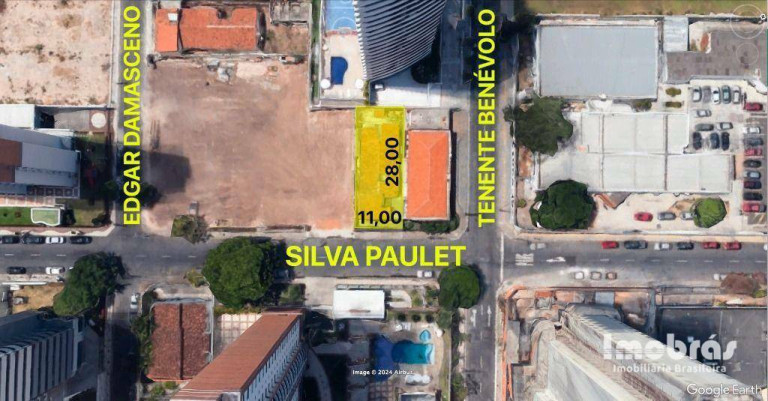 Terreno à Venda ou Locação, 308 m² em Meireles - Fortaleza