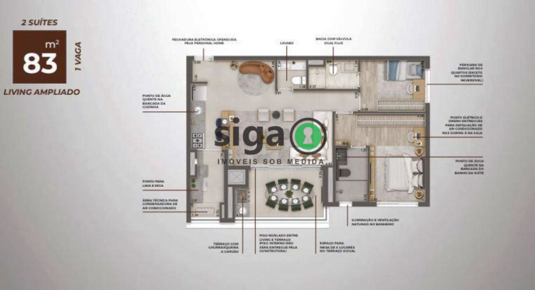 Imagem Apartamento com 3 Quartos à Venda, 83 m² em Butantã - São Paulo Imagem Apartamento com 3 Quartos à Venda, 83 m² em Butantã - São Paulo