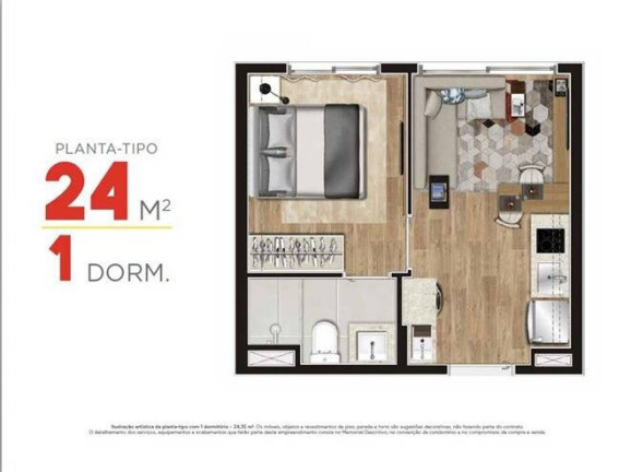 Imagem Apartamento com 2 Quartos à Venda, 44 m² em Quarta Parada - São Paulo