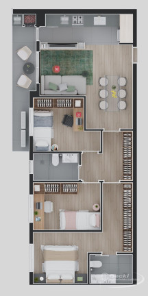Imagem Apartamento com 3 Quartos à Venda, 85 m² em Saguaçu - Joinville