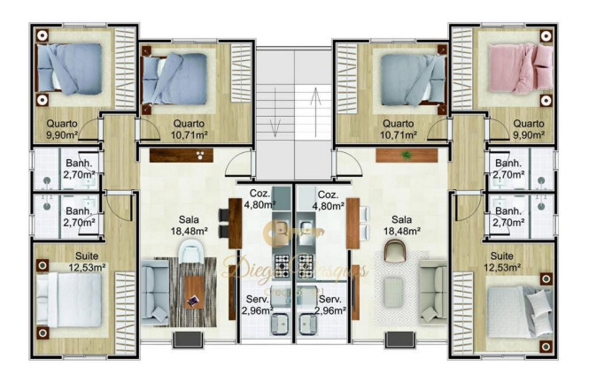 Imagem Apartamento com 3 Quartos à Venda, 70 m² em Bom Retiro - Teresópolis