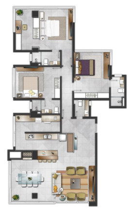Imagem Apartamento com 3 Quartos à Venda, 144 m² em Predial - Torres Imagem Apartamento com 3 Quartos à Venda, 144 m² em Predial - Torres