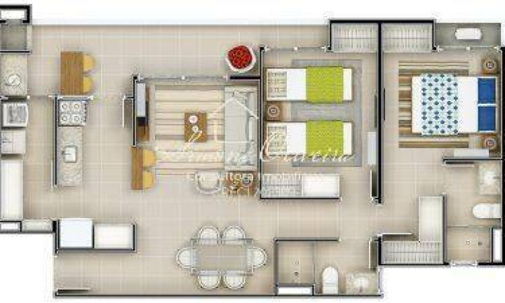 Imagem Apartamento com 3 Quartos à Venda, 81 m² em Loteamento Residencial E Comercial Bosque Flamboyant - Taubaté Imagem Apartamento com 3 Quartos à Venda, 81 m² em Loteamento Residencial E Comercial Bosque Flamboyant - Taubaté