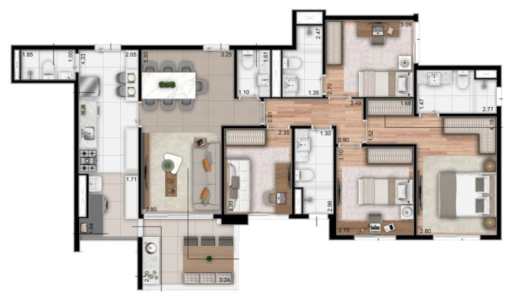 Imagem Imóvel com 4 Quartos à Venda, 115 m² em Anália Franco - São Paulo