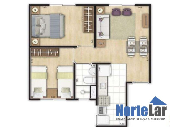 Imagem Apartamento com 2 Quartos à Venda, 40 m² em Jardim Ipanema (zona Oeste) - São Paulo