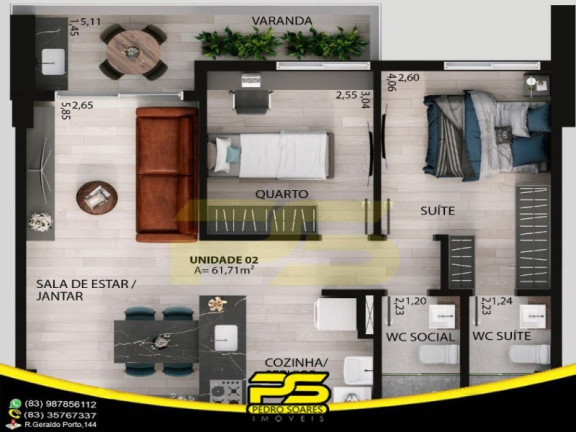 Imagem Apartamento com 3 Quartos à Venda, 90 m² em Aeroclube - João Pessoa Imagem Apartamento com 3 Quartos à Venda, 90 m² em Aeroclube - João Pessoa