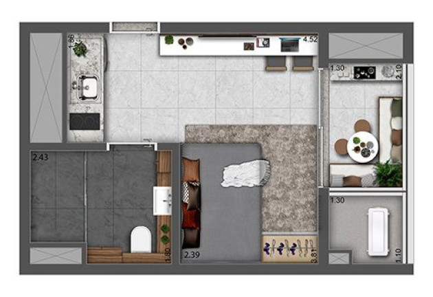 Imagem Studio com 1 Quarto à Venda, 26 m² em Vila Prudente - São Paulo