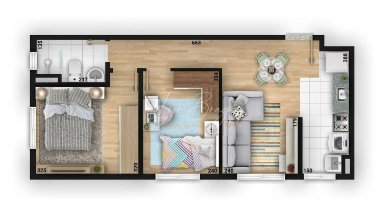 Imagem Apartamento com 2 Quartos à Venda, 61 m² em Cidade Industrial - Curitiba