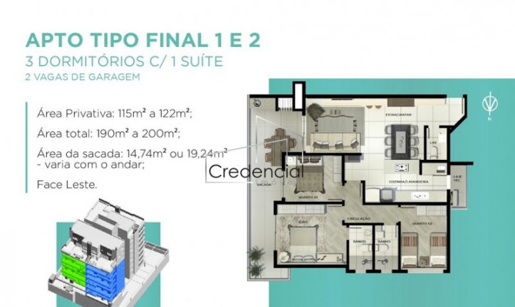 Imagem Apartamento com 3 Quartos à Venda, 105 m² em Praia Central - Guaratuba