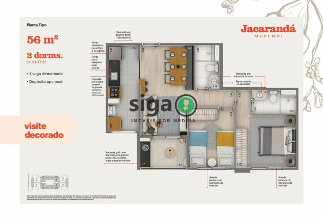 Imagem Apartamento com 2 Quartos à Venda, 57 m² em Vila Andrade - São Paulo Imagem Apartamento com 2 Quartos à Venda, 57 m² em Vila Andrade - São Paulo