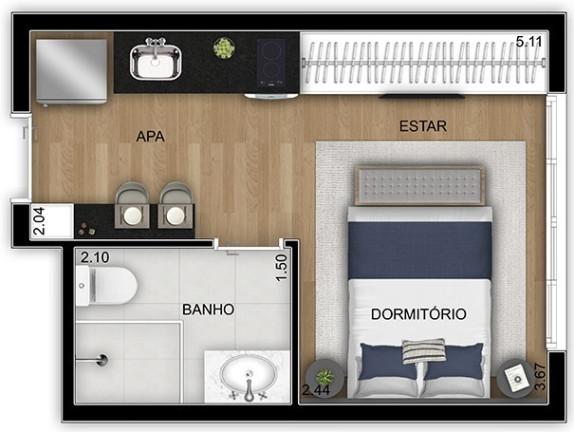 Imagem Apartamento à Venda, 20 m² em Ipiranga - São Paulo Imagem Apartamento à Venda, 20 m² em Ipiranga - São Paulo