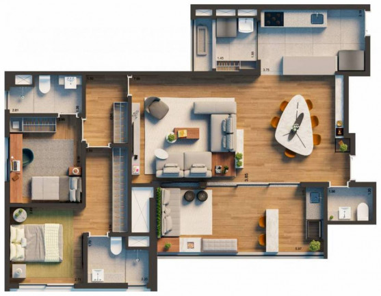 Imagem Apartamento com 3 Quartos à Venda, 106 m² em Vila Clementino - São Paulo