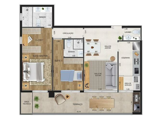 Imagem Apartamento com 2 Quartos à Venda, 86 m² em Boqueirão - Santos Imagem Apartamento com 2 Quartos à Venda, 86 m² em Boqueirão - Santos