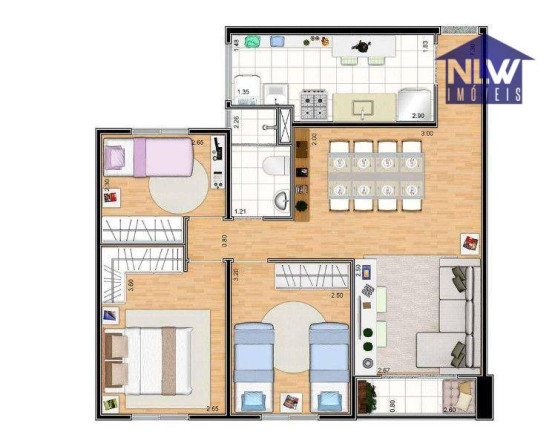 Apartamento com 3 Quartos à Venda, 65 m² em Vila Prudente - São Paulo