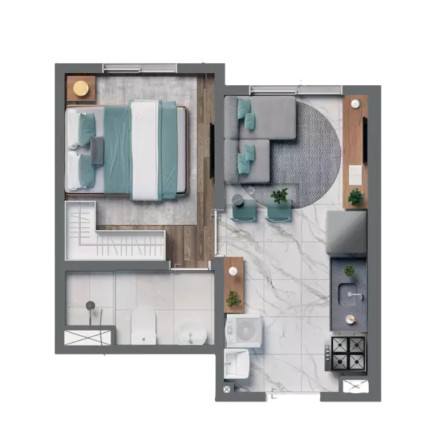 Imagem Imóvel com 2 Quartos à Venda, 31 m² em Vila Palmeiras - São Paulo
