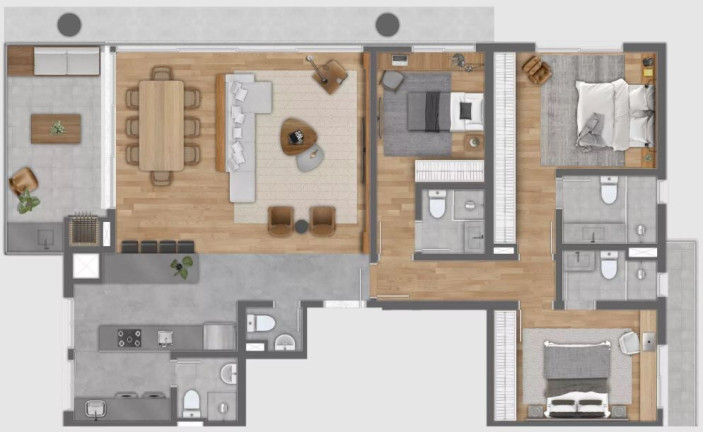 Imagem Cobertura com 3 Quartos à Venda, 209 m² em Petrópolis - Porto Alegre