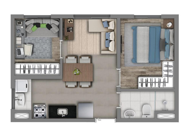 Imagem Imóvel com 2 Quartos à Venda, 36 m² em Vila Prudente - São Paulo