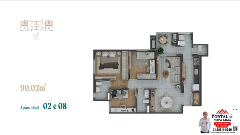 Imagem Apartamento com 4 Quartos à Venda, 185 m² em Vila Da Serra - Nova Lima Imagem Apartamento com 4 Quartos à Venda, 185 m² em Vila Da Serra - Nova Lima