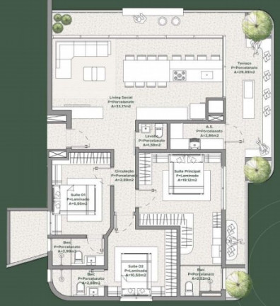 Imagem Apartamento com 3 Quartos à Venda, 12.436 m² em Fazenda - Itajaí Imagem Apartamento com 3 Quartos à Venda, 12.436 m² em Fazenda - Itajaí