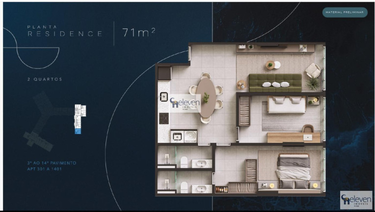 Imagem Apartamento com 1 Quarto à Venda, 36 m² em Ondina - Salvador Imagem Apartamento com 1 Quarto à Venda, 36 m² em Ondina - Salvador