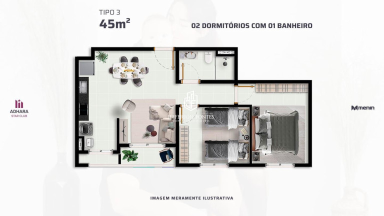 Imagem Apartamento com 2 Quartos à Venda, 43 m² em Distrito Industrial - Marília Imagem Apartamento com 2 Quartos à Venda, 43 m² em Distrito Industrial - Marília