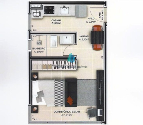 Imagem Apartamento com 1 Quarto à Venda, 29 m² em Humaitá - Bento Gonçalves Imagem Apartamento com 1 Quarto à Venda, 29 m² em Humaitá - Bento Gonçalves