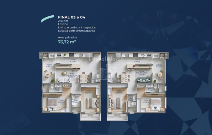 Imagem Apartamento com 2 Quartos à Venda, 86 m² em Ressacada - Itajaí Imagem Apartamento com 2 Quartos à Venda, 86 m² em Ressacada - Itajaí