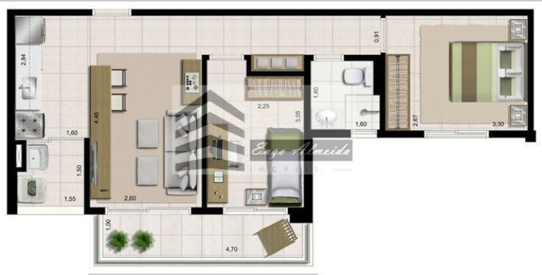 Imagem Apartamento com 2 Quartos à Venda, 54 m² em Bela Vista - São Paulo Imagem Apartamento com 2 Quartos à Venda, 54 m² em Bela Vista - São Paulo