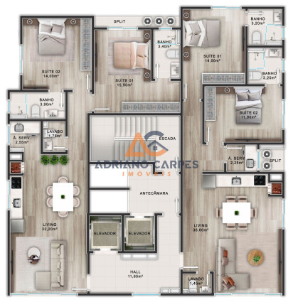 Imagem Imóvel com 2 Quartos à Venda, 84 m² em Centro - Balneário Piçarras