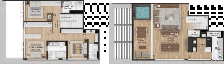 Imagem Apartamento com 2 Quartos à Venda, 110 m² em Três Figueiras - Porto Alegre